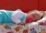 Cara-Lena, 6 Wochen: Das ist mein Lieblingsplatz, auf dem ich immr prima schlafe.